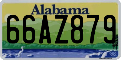 AL license plate 66AZ879