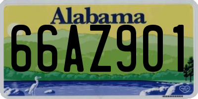 AL license plate 66AZ901