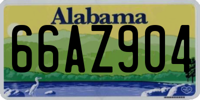 AL license plate 66AZ904