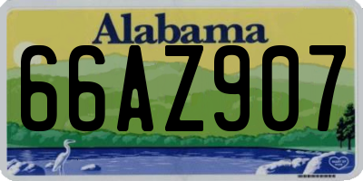 AL license plate 66AZ907