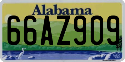 AL license plate 66AZ909
