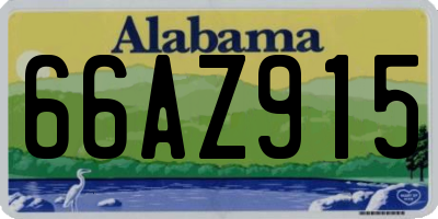 AL license plate 66AZ915