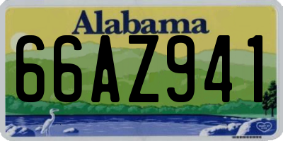 AL license plate 66AZ941