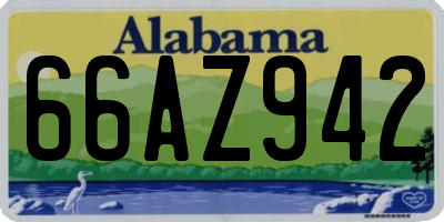 AL license plate 66AZ942
