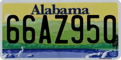 AL license plate 66AZ950