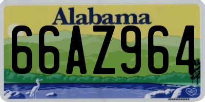 AL license plate 66AZ964