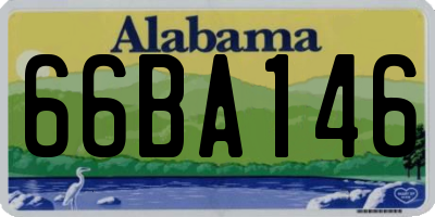 AL license plate 66BA146