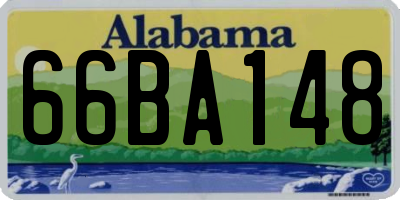 AL license plate 66BA148