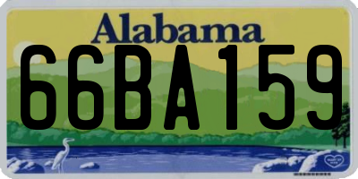 AL license plate 66BA159