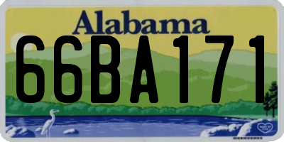 AL license plate 66BA171