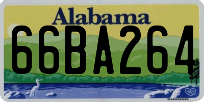 AL license plate 66BA264