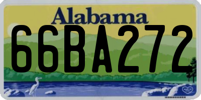 AL license plate 66BA272