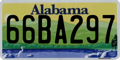 AL license plate 66BA297