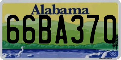 AL license plate 66BA370
