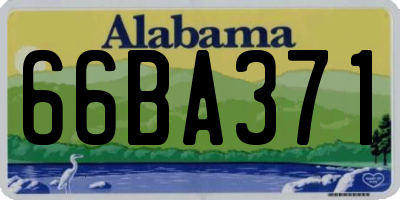 AL license plate 66BA371