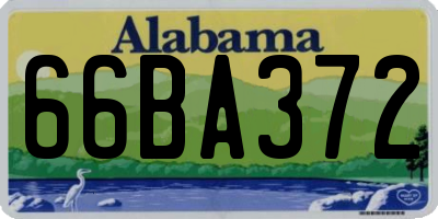 AL license plate 66BA372