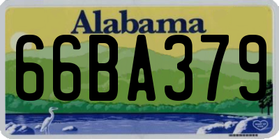 AL license plate 66BA379