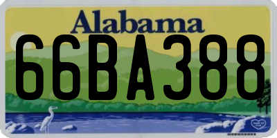 AL license plate 66BA388