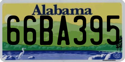 AL license plate 66BA395