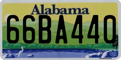 AL license plate 66BA440
