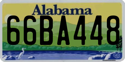 AL license plate 66BA448