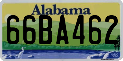 AL license plate 66BA462