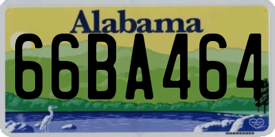 AL license plate 66BA464