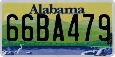 AL license plate 66BA479