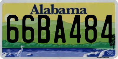 AL license plate 66BA484