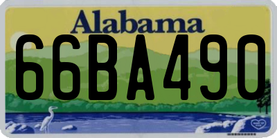 AL license plate 66BA490