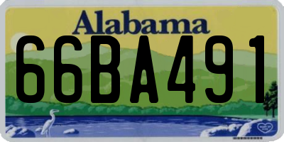 AL license plate 66BA491