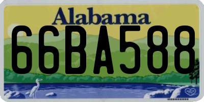 AL license plate 66BA588