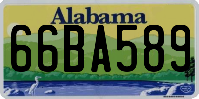 AL license plate 66BA589