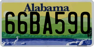 AL license plate 66BA590