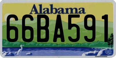 AL license plate 66BA591