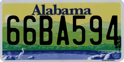 AL license plate 66BA594