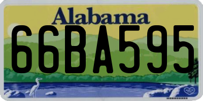 AL license plate 66BA595