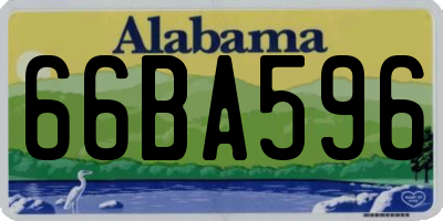 AL license plate 66BA596