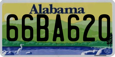 AL license plate 66BA620