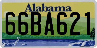 AL license plate 66BA621