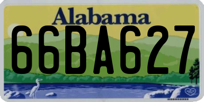AL license plate 66BA627