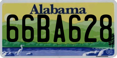 AL license plate 66BA628