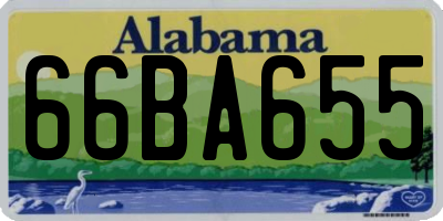 AL license plate 66BA655