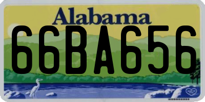 AL license plate 66BA656