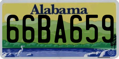 AL license plate 66BA659