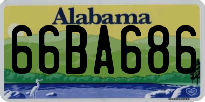 AL license plate 66BA686