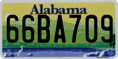AL license plate 66BA709