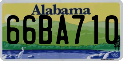 AL license plate 66BA710