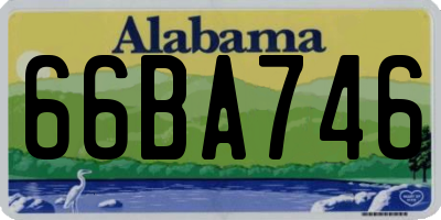 AL license plate 66BA746