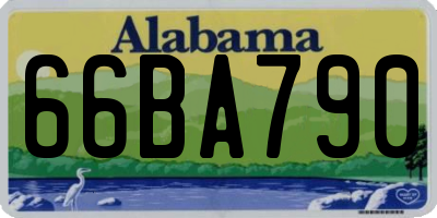 AL license plate 66BA790